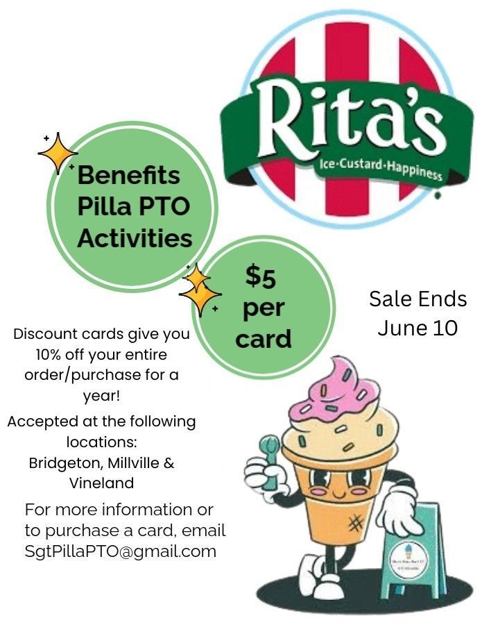 Rita's Water Ice Discount Card