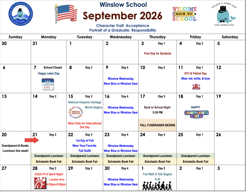 September Calendar