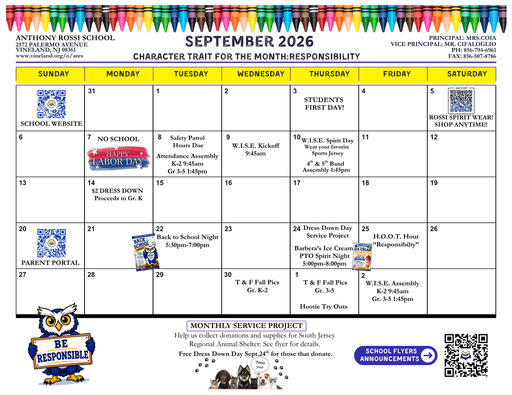 September Calendar