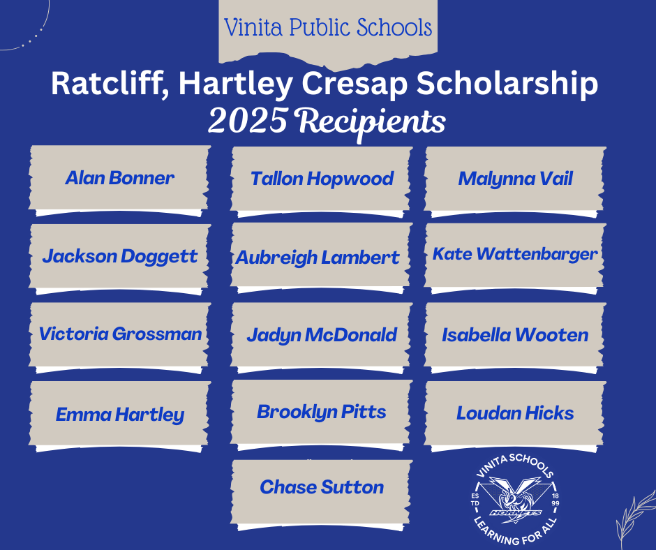 page 1 - winners 2025 Ratcliff, Hartley, Cresap Scholarship