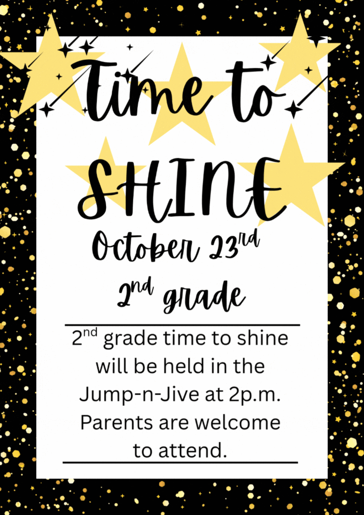 October Time to Shine information!