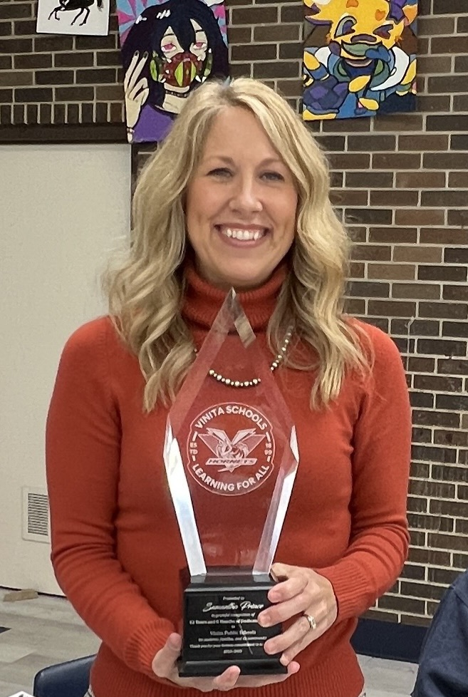 Sammie Prince recognized for 12 years and 8 months serving as a Board member