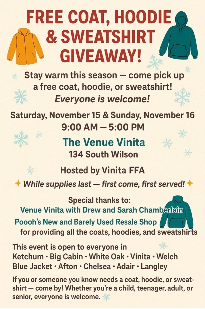 Free Coat, Hoodie, and sweatshirt giveaway information!