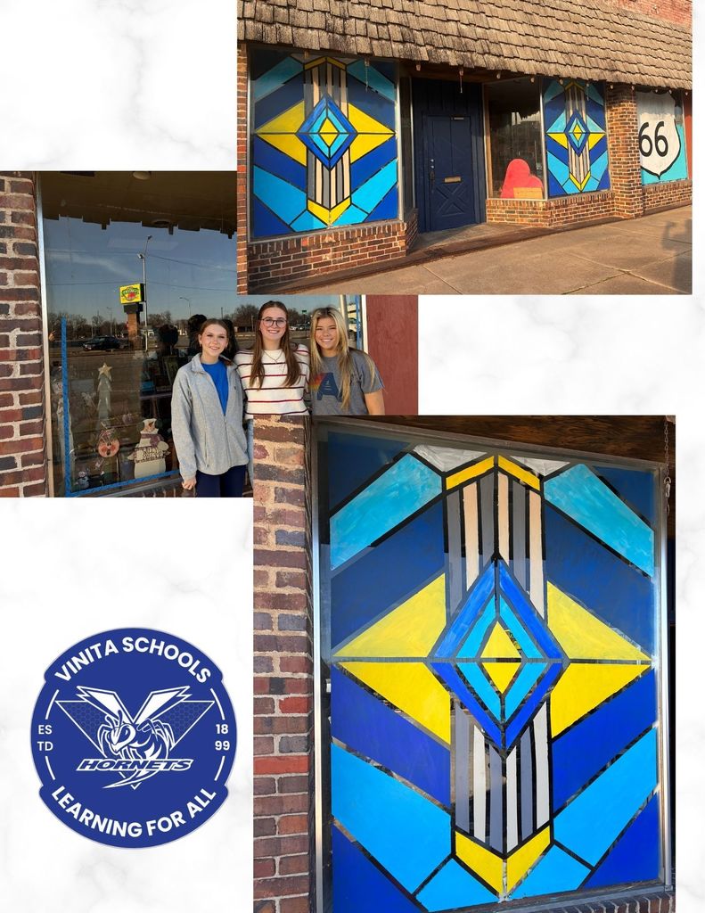 Main Street in Vinita with Art Club
