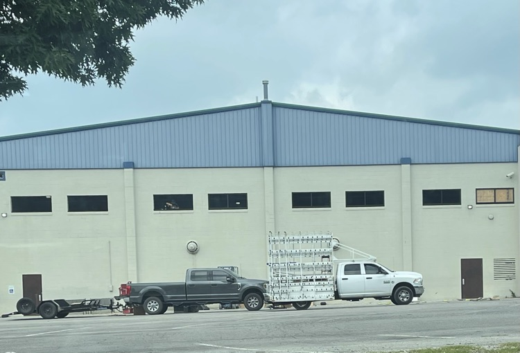 window replacement at the EHMS gym