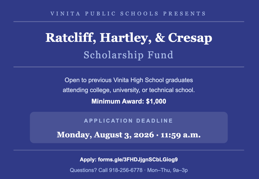 2026 Ratcliff, Hartley, and Cresap Scholarship Fund