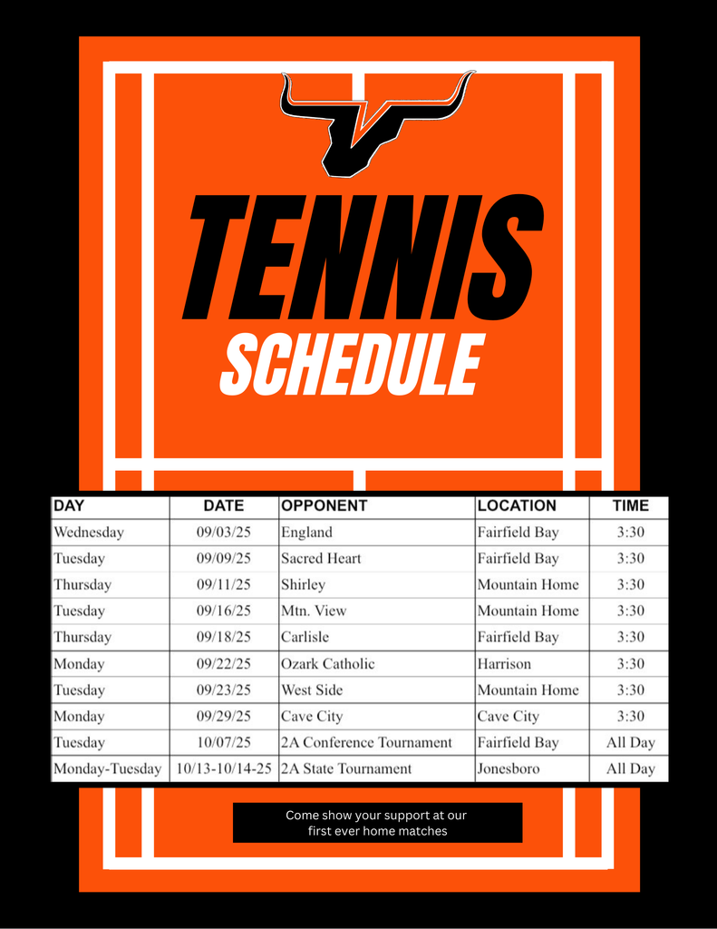 Tennis Schedule
