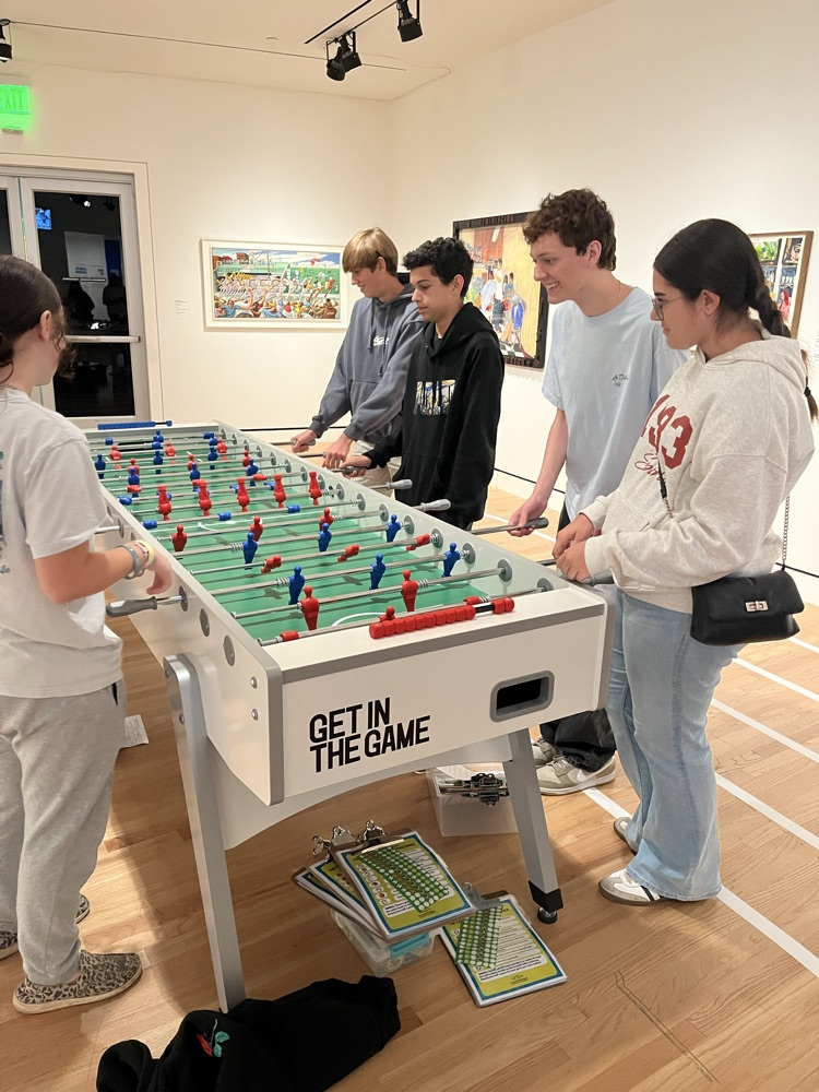 Foosball tournament, Get In The Game exhibition, Crystal Bridges Museum of American Art, Bentonville, AR