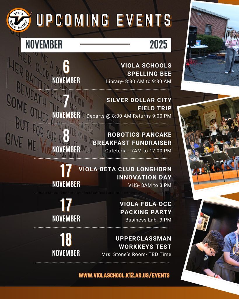 Upcoming Events HS November