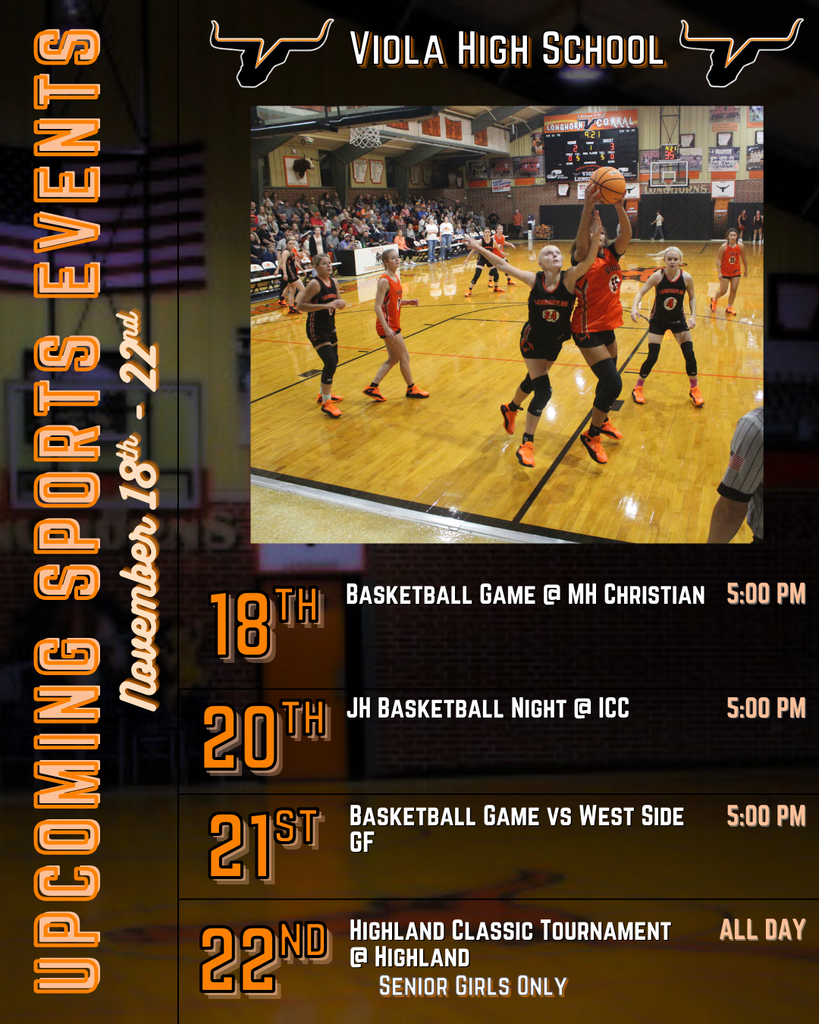 Upcoming Sports (11/18)