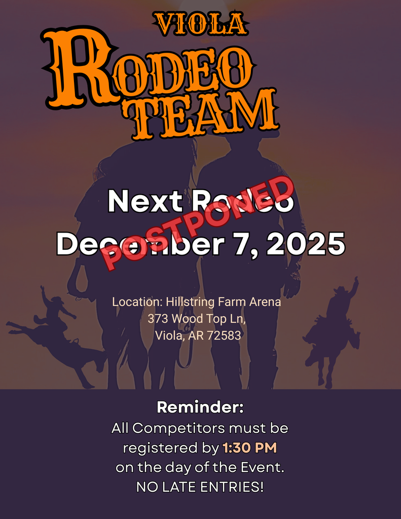 December 7 rodeo postponed