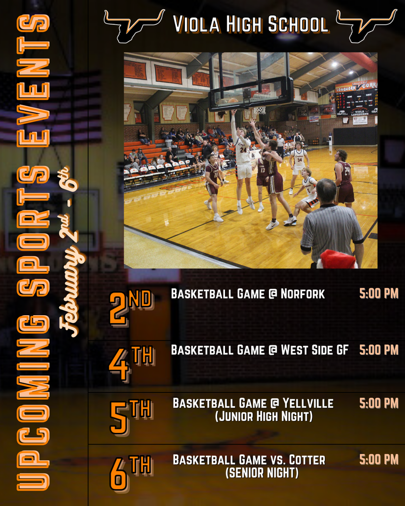 Upcoming Games 2/2-6