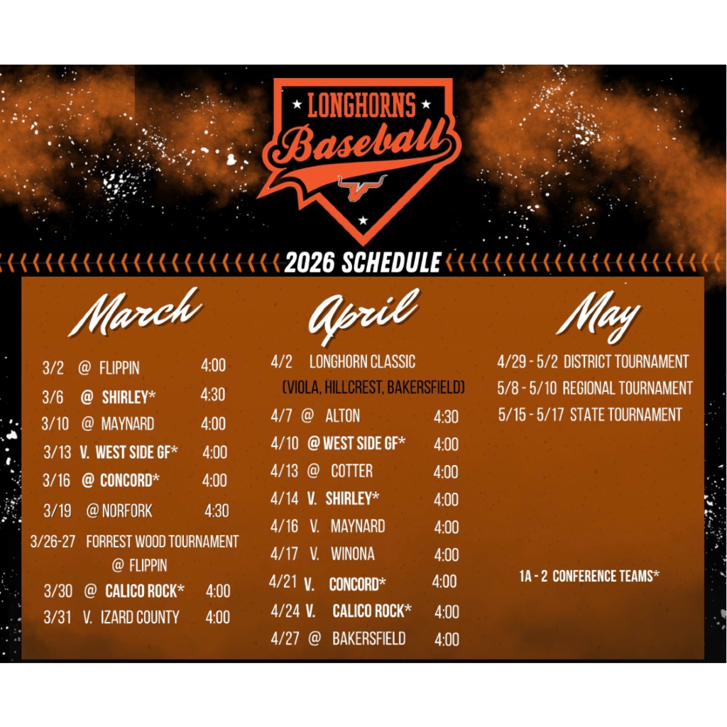 Longhorn Baseball Schedule