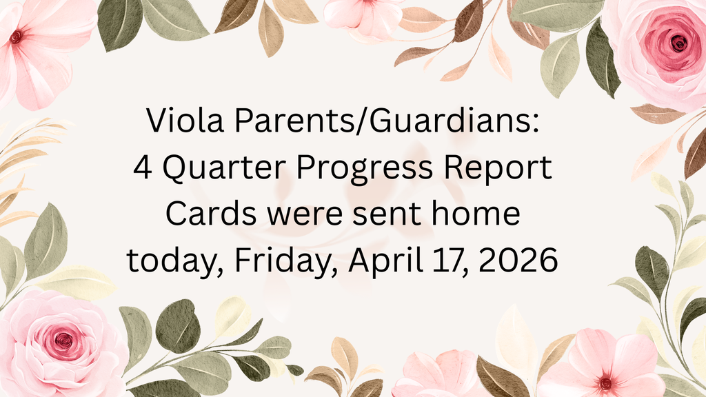 Progress Reports sent home today April 17, 2026