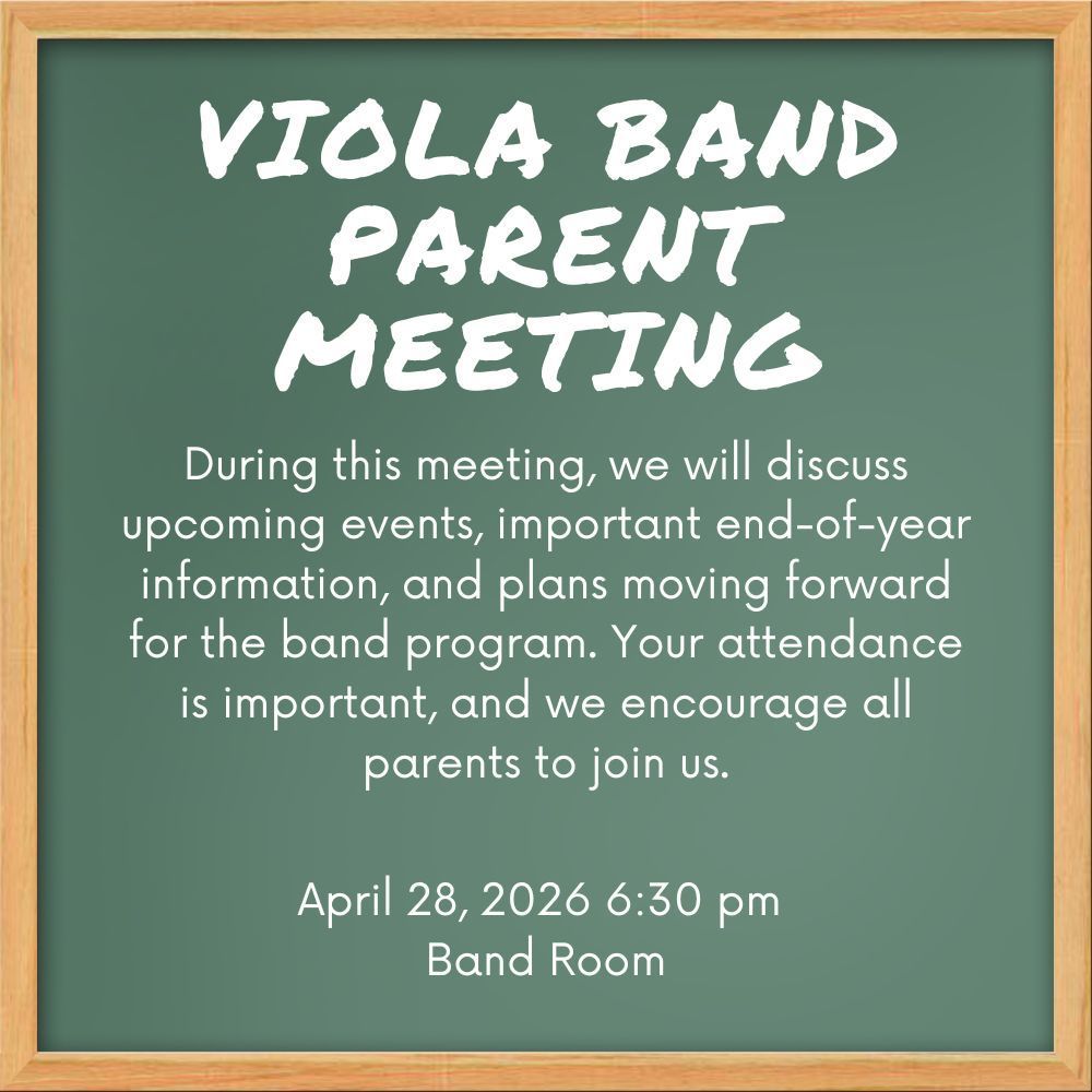 Viola Band Parent Meeting