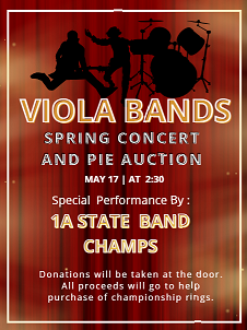 Spring concert and  Pie auction