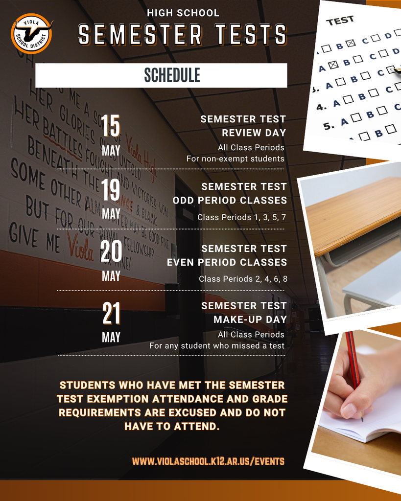 May semester tests