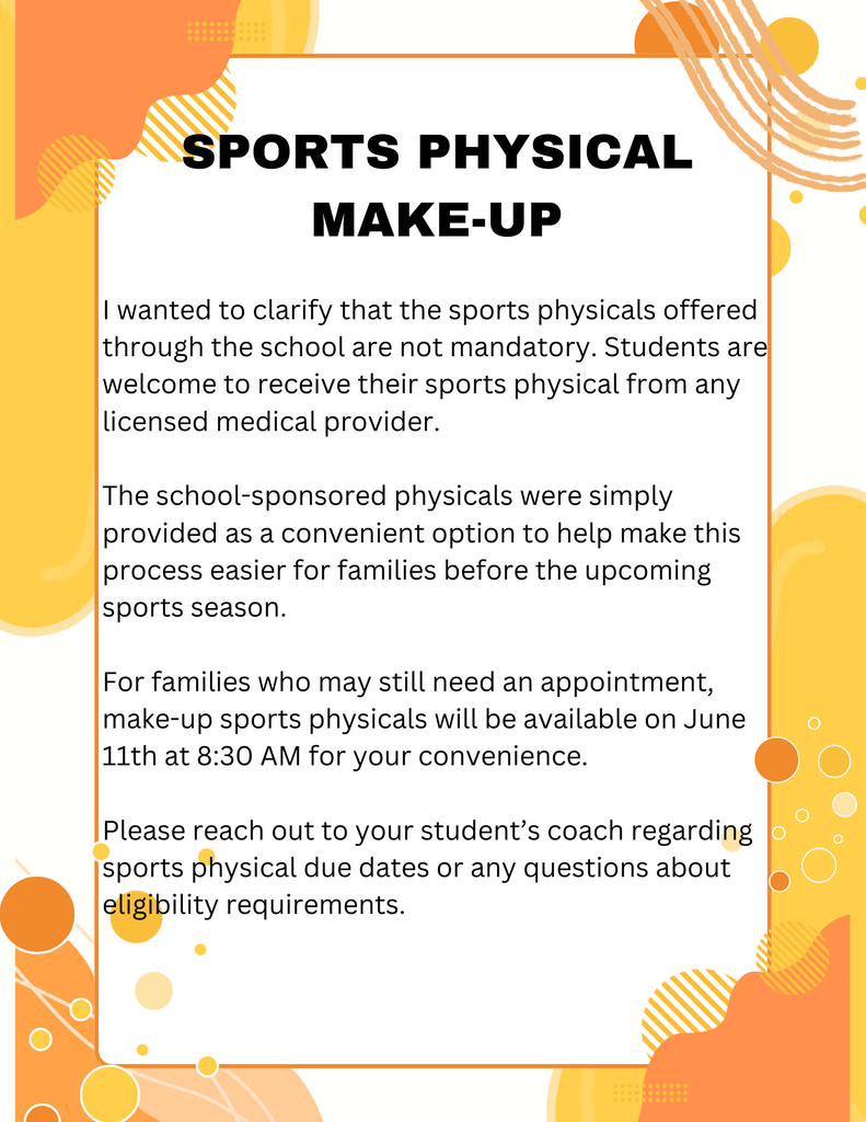 Sports Physical make ups