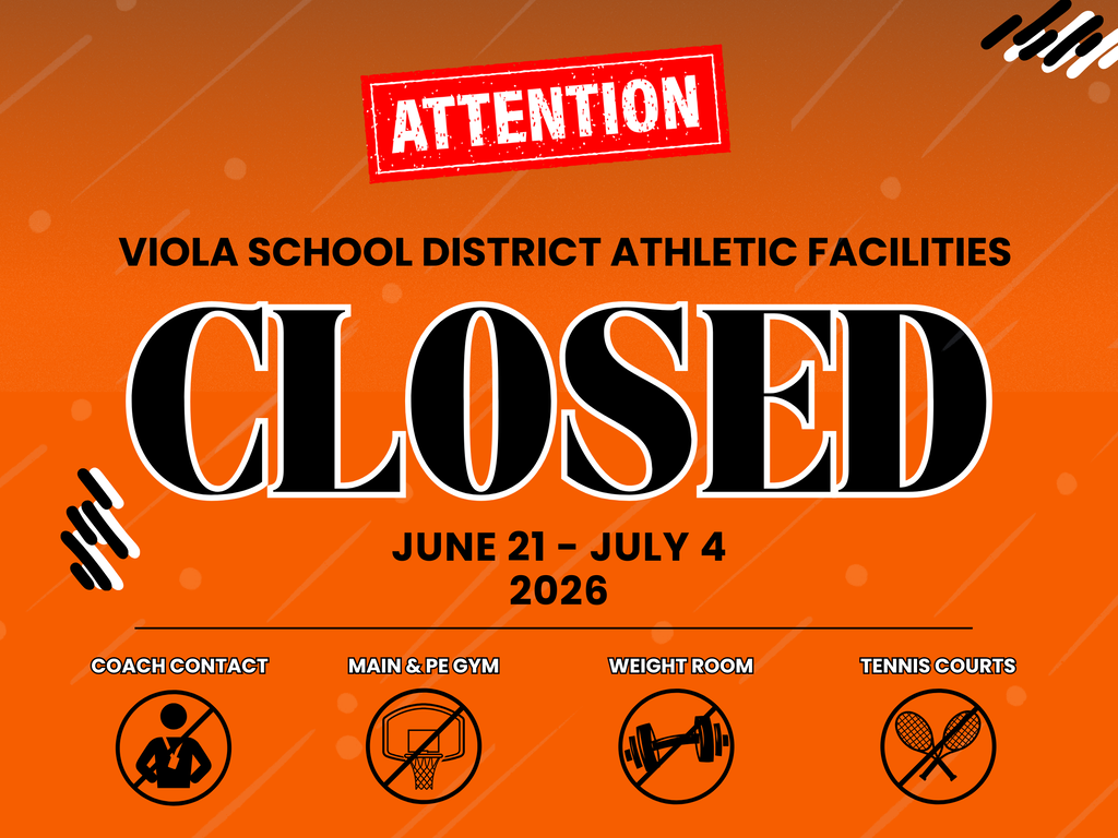 VHS Facilities closed for dead period June 21 - July 4