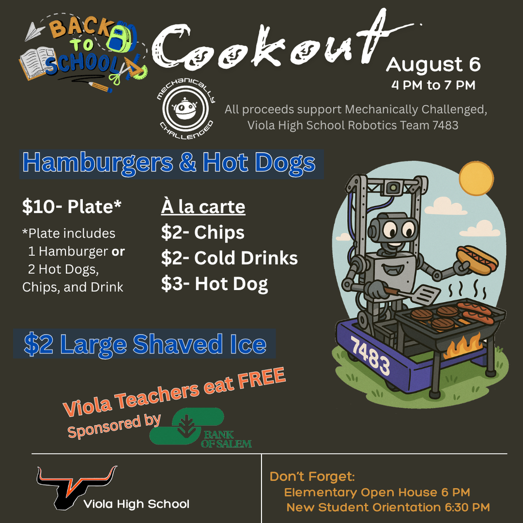 Robotics Open House Cookout