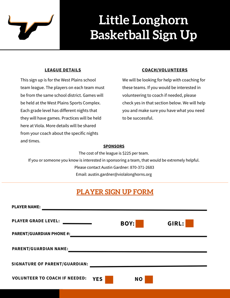 Sign up form