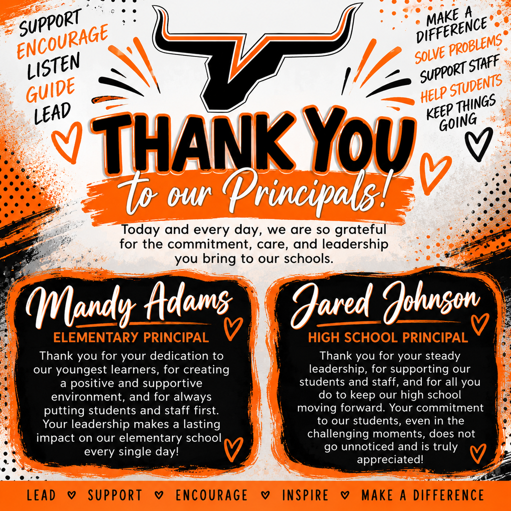 Thank you to our principal's for your dedication and hardwork.