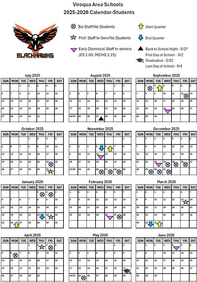 24.25 Student Calendar Dates