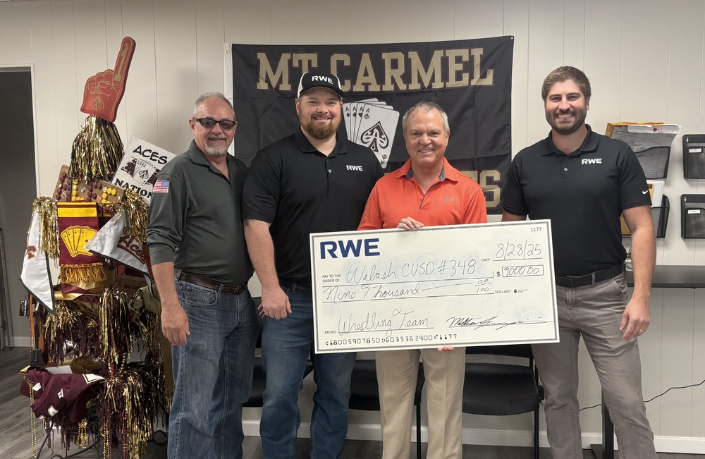 RWE donation check