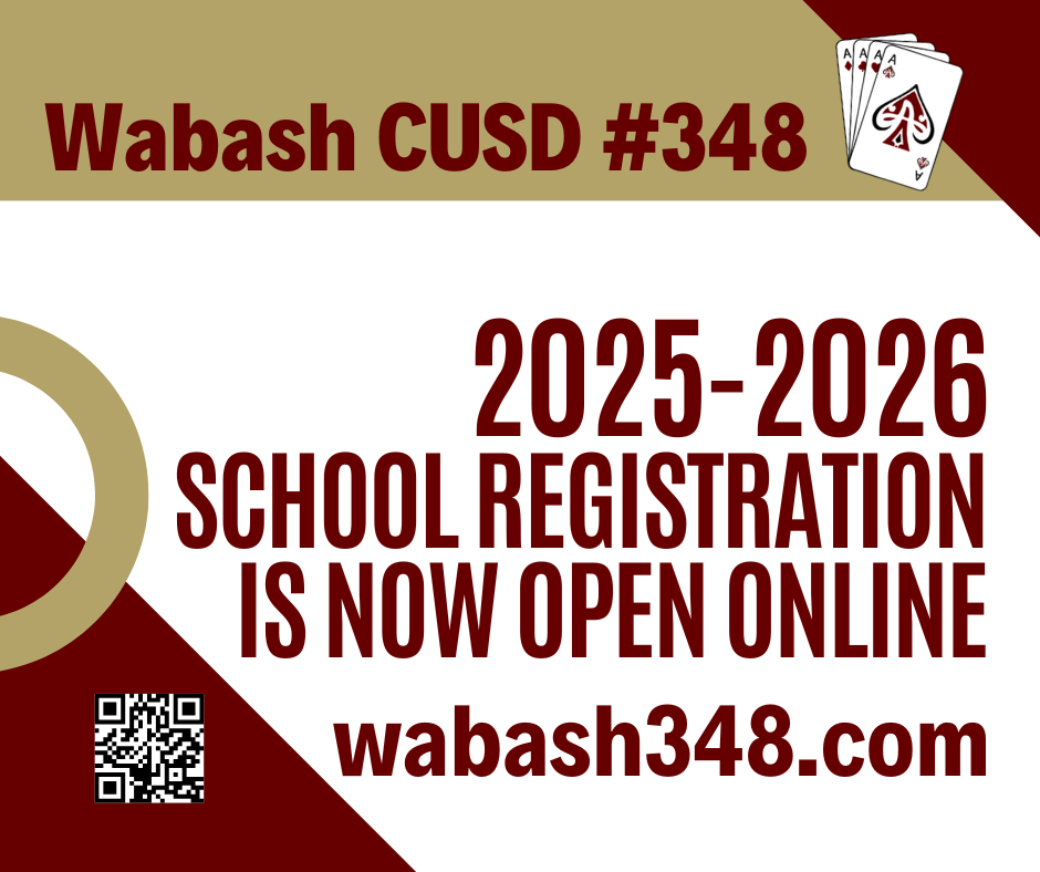 25 26 Online School Registration is open sign