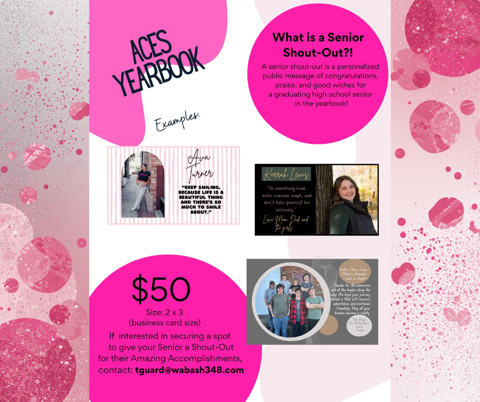 Aces Yearbook Shout Outs