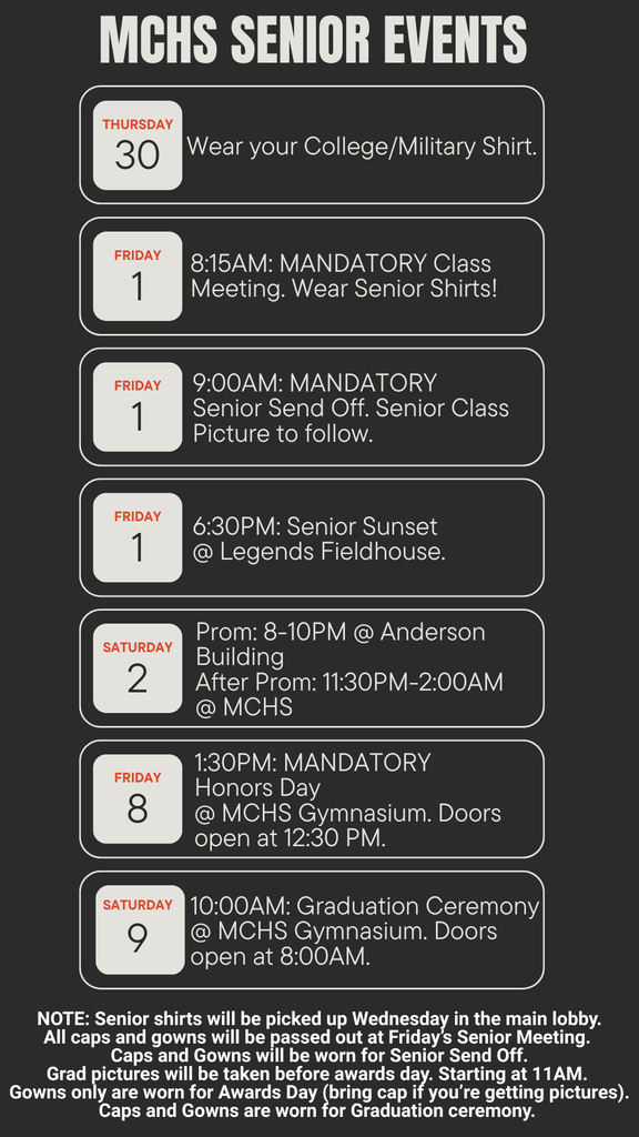 Prom and Senior Event graphics