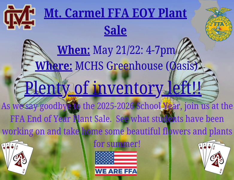 FFA End of Year Plant Sale