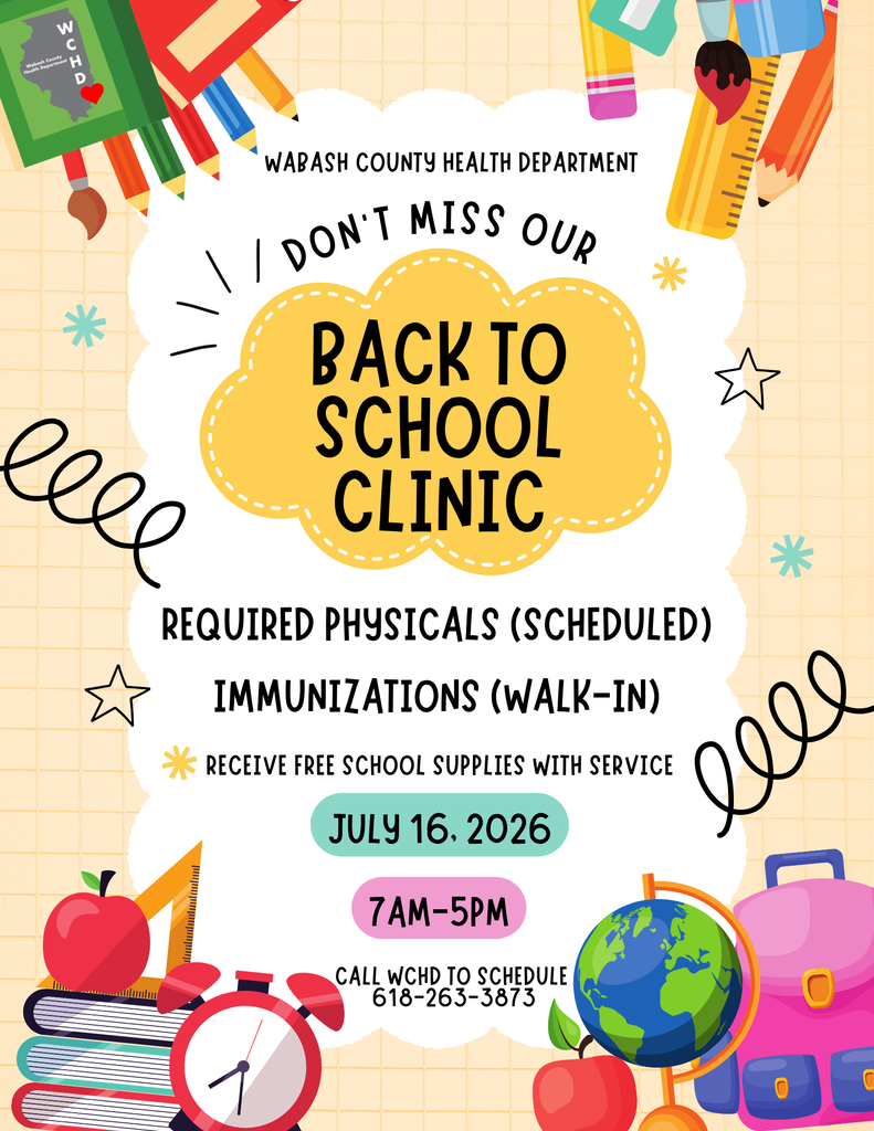 WCHD BACK TO SCHOOL CLINIC JULY 16 2026