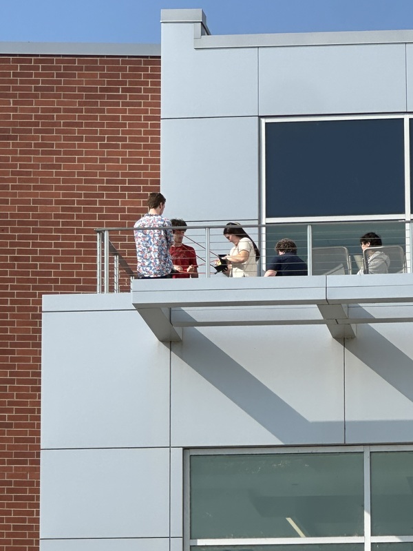 student at field trip