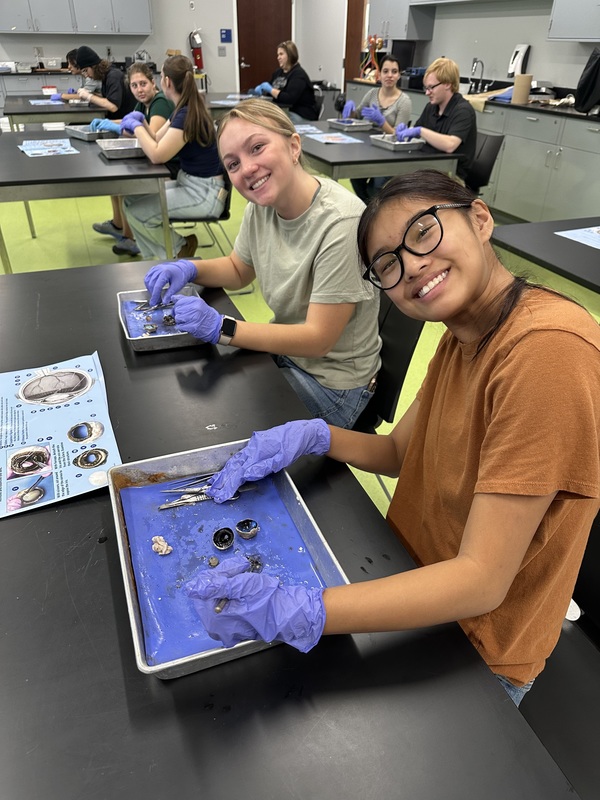 student at field trip