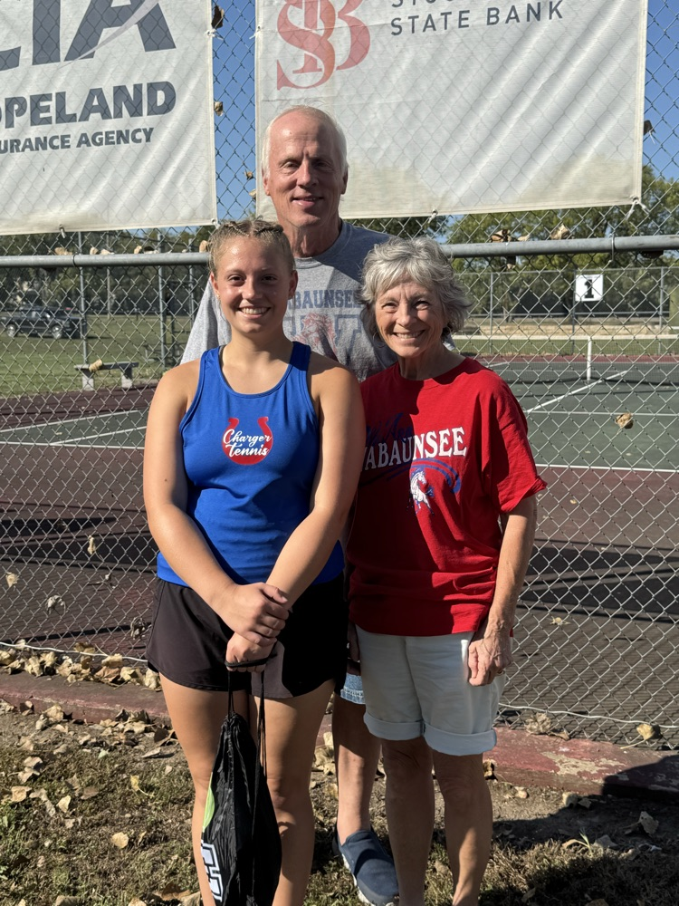 Macy and her grandparents, Cindy and Eldon Martens