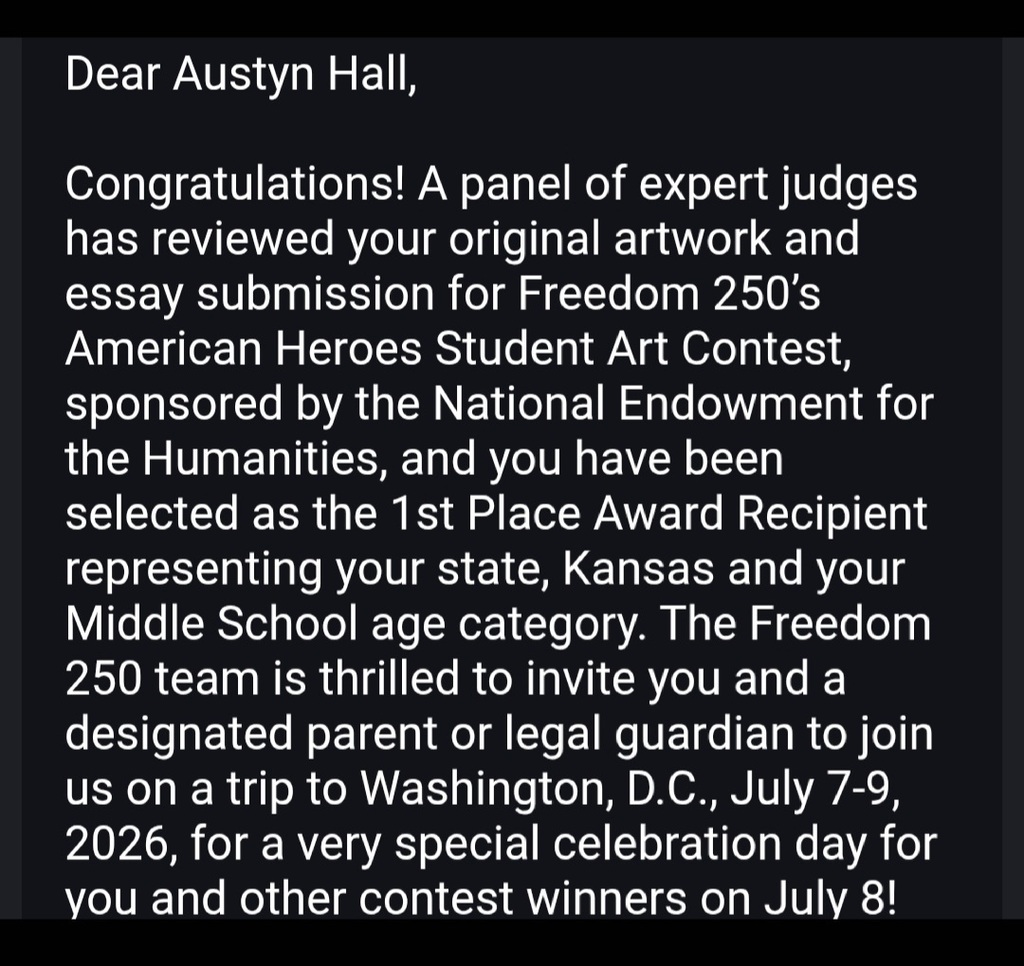Congratulations, Austyn!