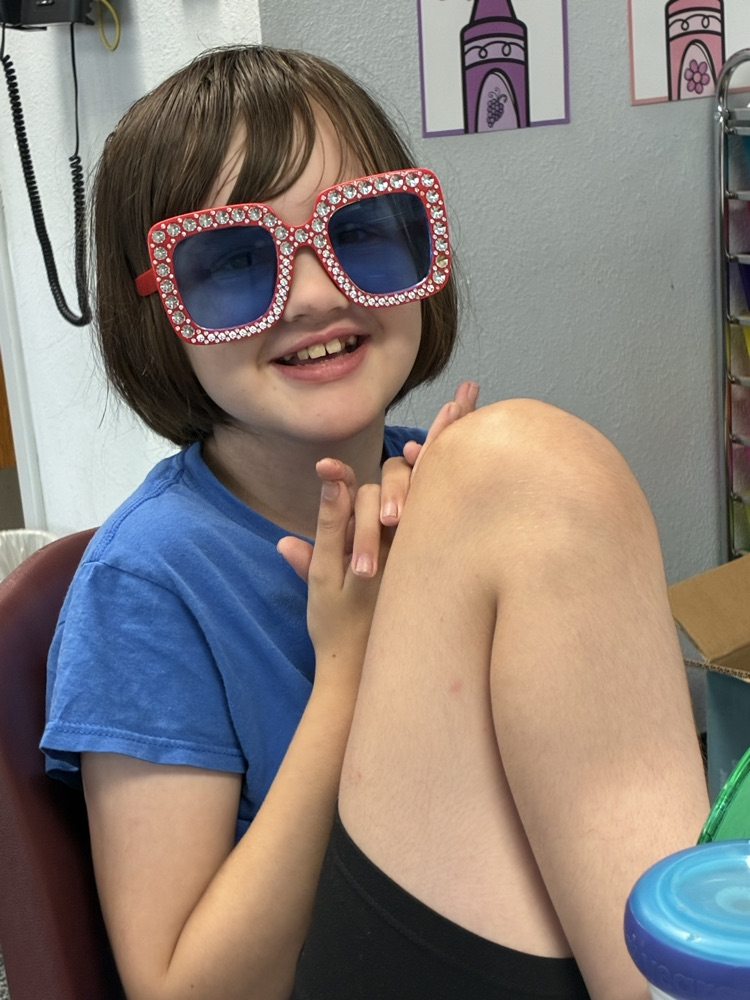 enjoying our hats and sunglasses day!