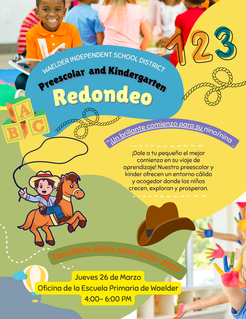 PreK and Kinder Roundup- March 26th 2026