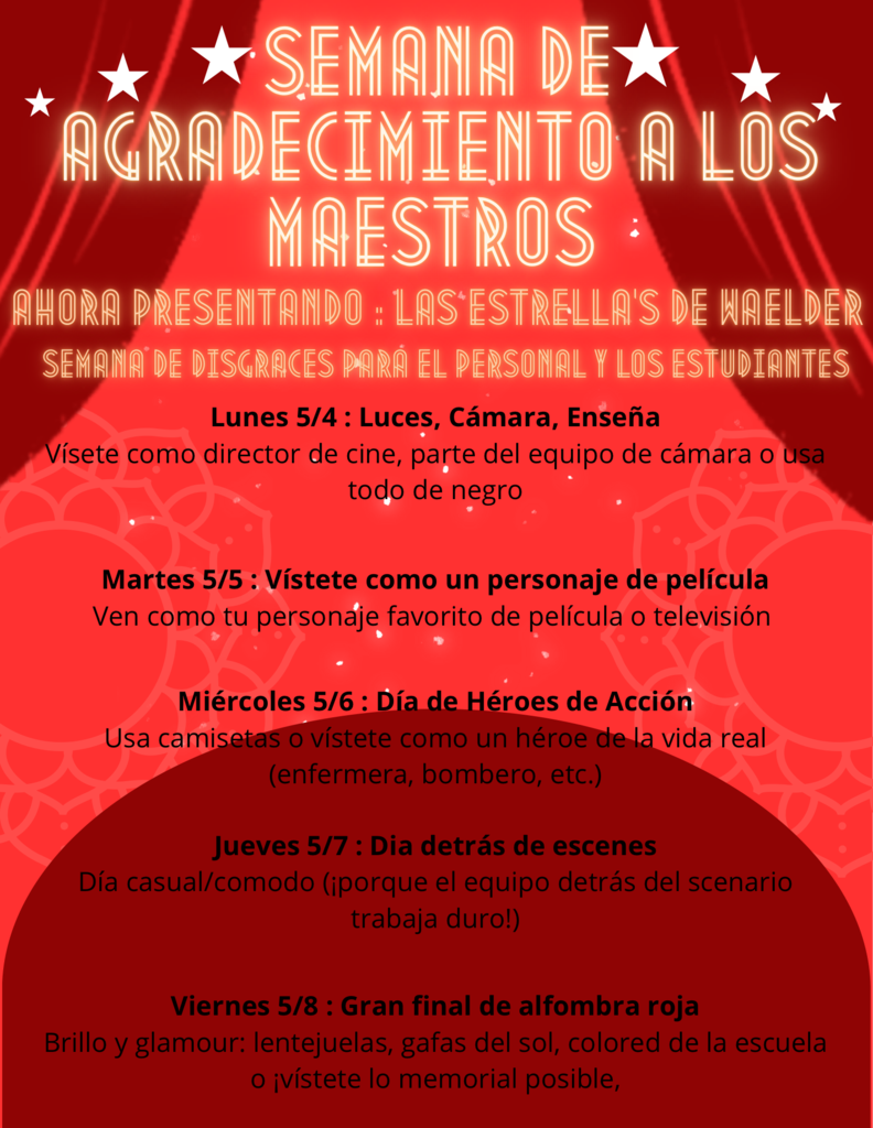 Teacher Appreciation Week Flyer