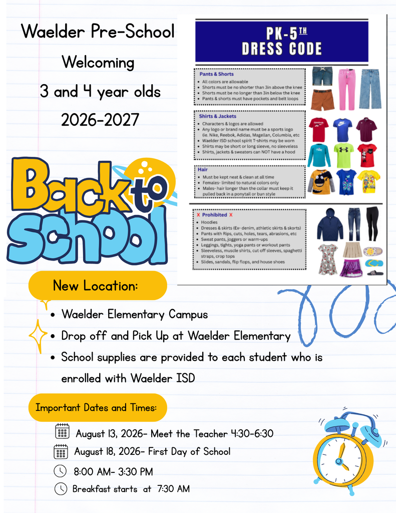 Prek Back to School Flyer