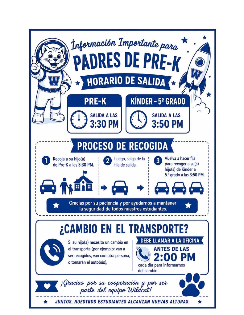 PreK Pickup-Spanish