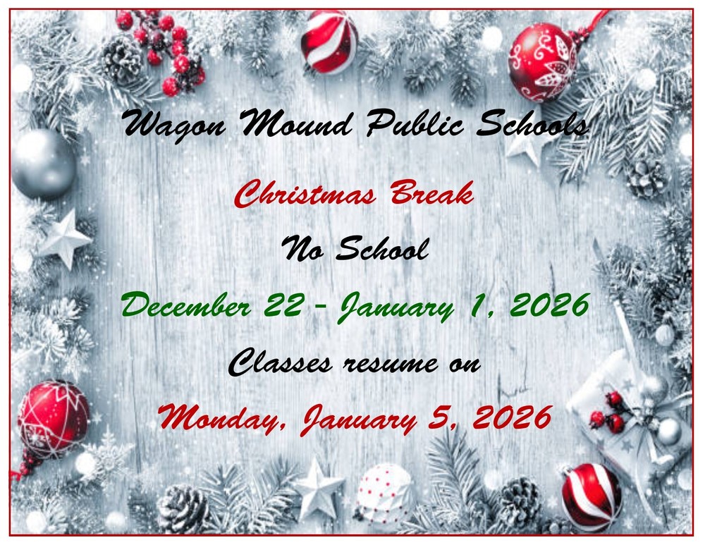 Christmas Break - No School