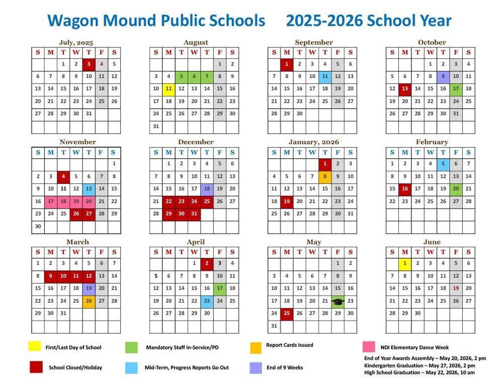 25-26 School Year Calendar