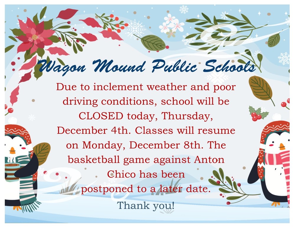 School closed today.