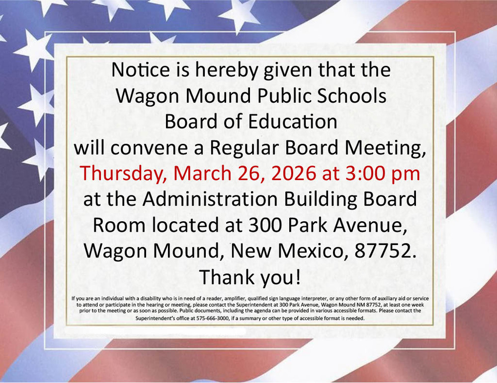 March Board Meeting Notice