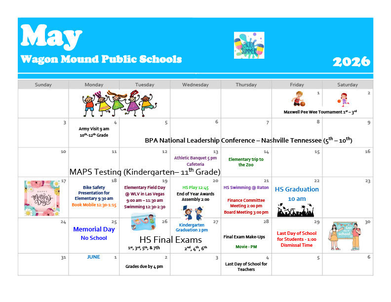May Calendar 2026