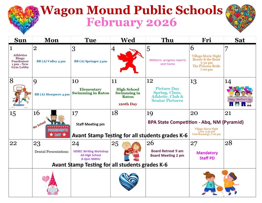 February Calendar 2026