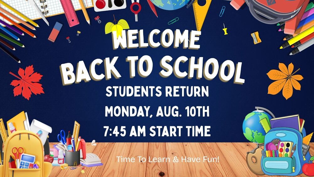 Welcome Back Students!