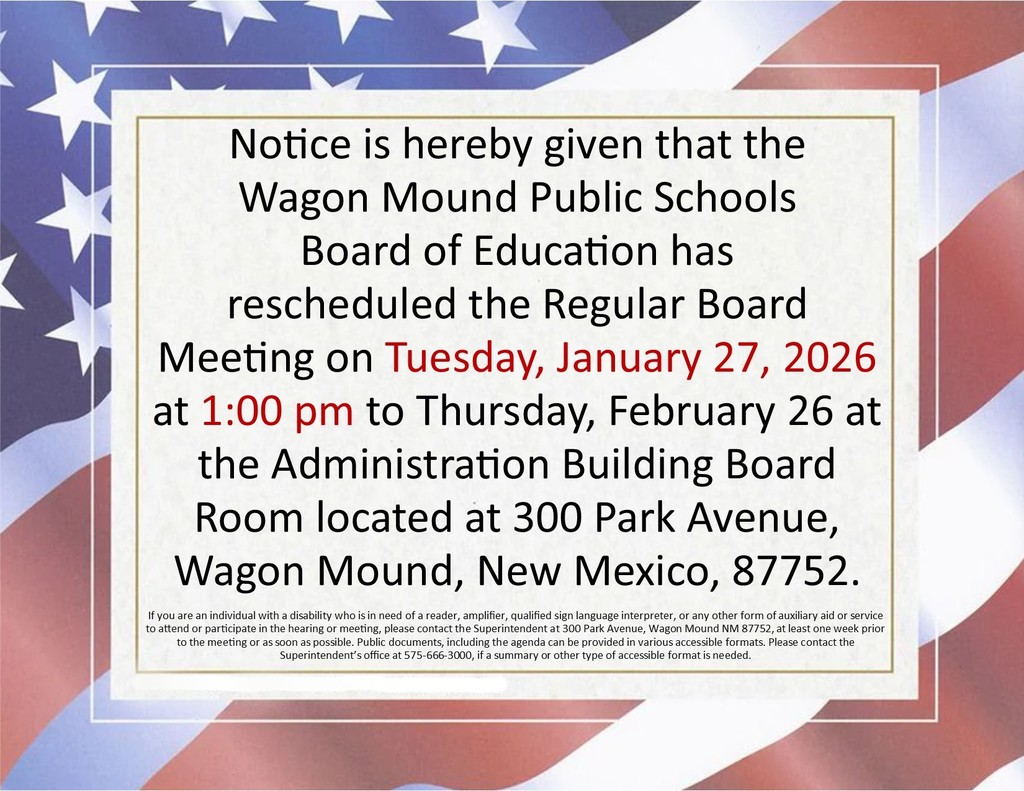 February Board Meeting Re-Scheduled